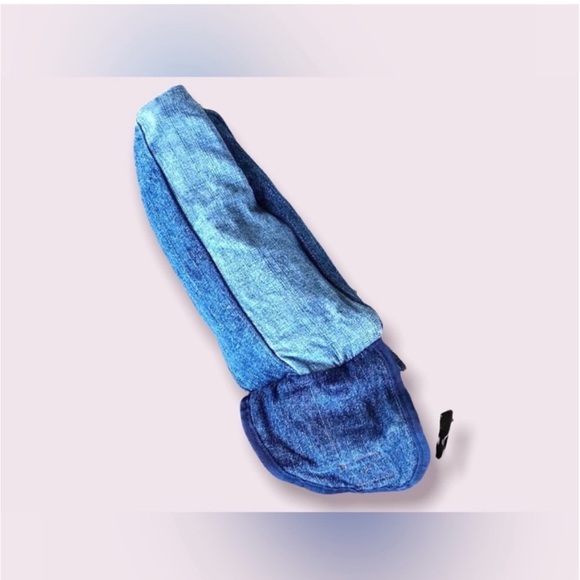 90’s Designer Fanny Sack Bag Vintage Denim Waist Purse - Picture 7 of 10